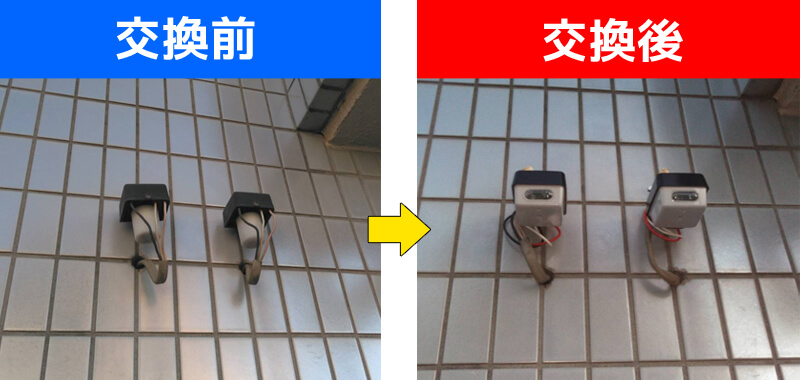 共用部 照度センサー交換電気工事 パナソニック Panasonic 電子EEスイッチ JIS1L形 AC100V3A EE6813 川崎市高津区