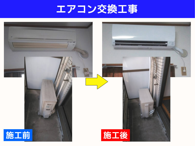 エアコン配管交換電気工事｜富士通ゼネラル ノクリアAHシリーズ AS-AH222M-W