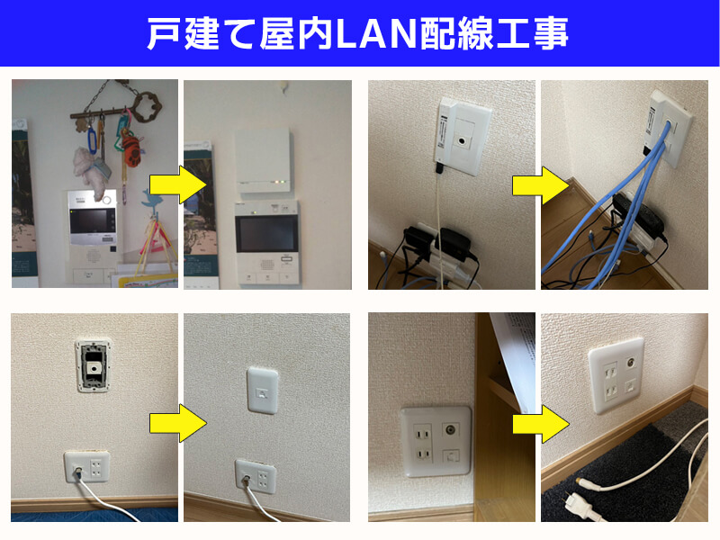 戸建て屋内LAN配線工事｜川崎市宮前区