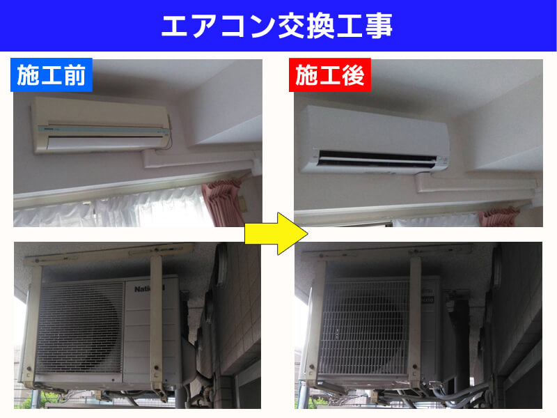 エアコン配管交換電気工事｜富士通ゼネラル ノクリアAHシリーズ AS-AH252M-W